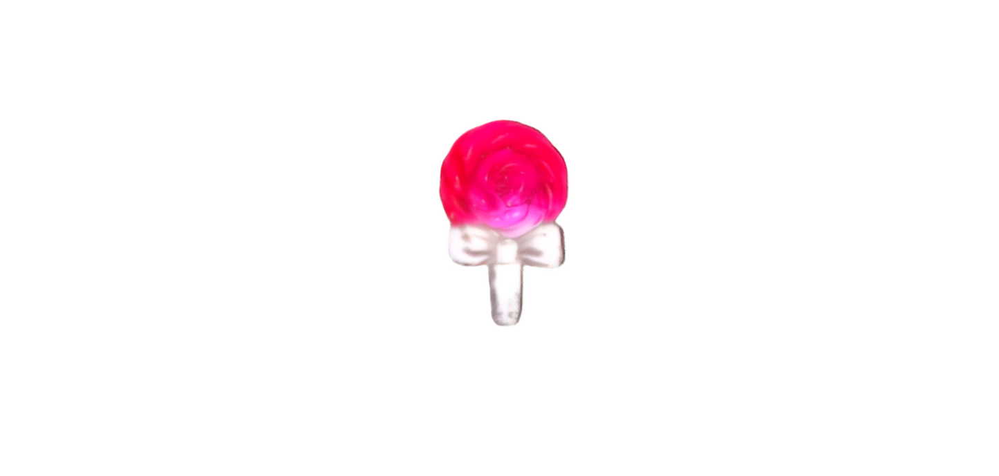 3D Lollipop with Bow Nail Art Charms Decor for Manicure DIY Crafts Jewelry Accessories