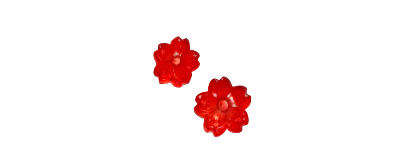 3D Mini 5 Petal Flower Nail Art Charms Decor for Manicure DIY Crafts Jewelry Accessories