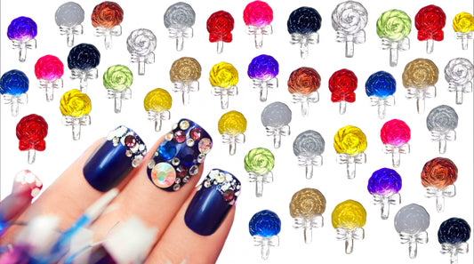 3D Lollipop with Bow Nail Art Charms Decor for Manicure DIY Crafts Jewelry Accessories